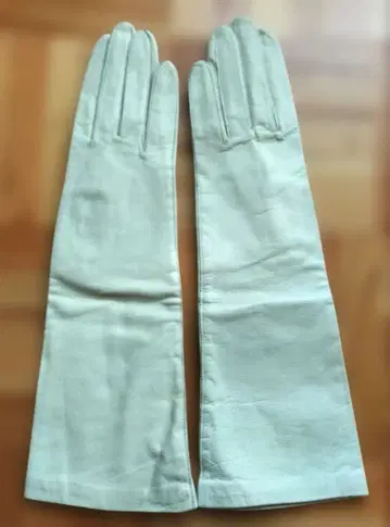 미사용 길이 34.5cm 천연 가죽 안감 부착 장갑 L 사이즈