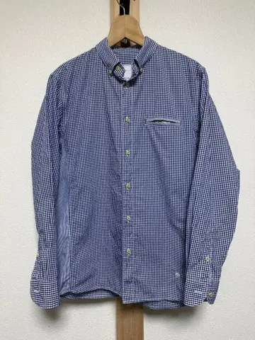 카타니 셔츠 깅엄 체크 버튼 다운 셔츠 M