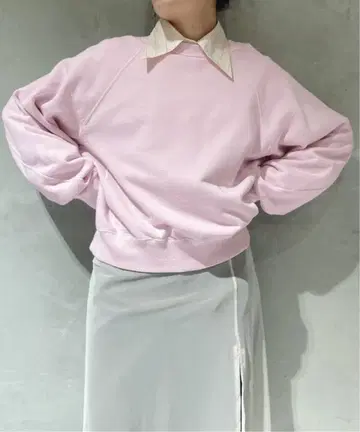 IENA LA BOUCLE 커브 슬리브 맨투맨 핑크