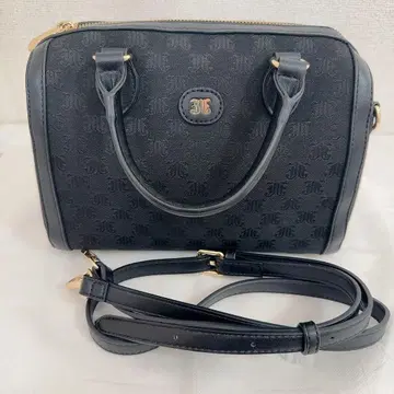 쥬에티 JJ 모노그램 자카드 미디엄 보스턴 백