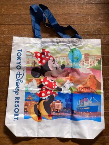 디즈니 리조트 쇼핑백 미키 미니 접이식 에코백