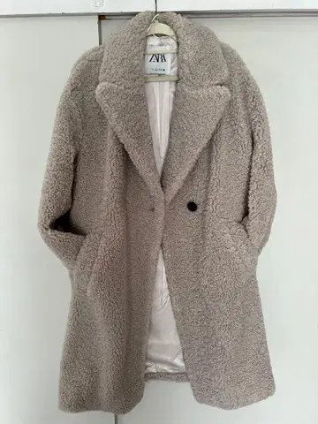 ZARA 보아 롱 코트, 자라, 테디베어 코트