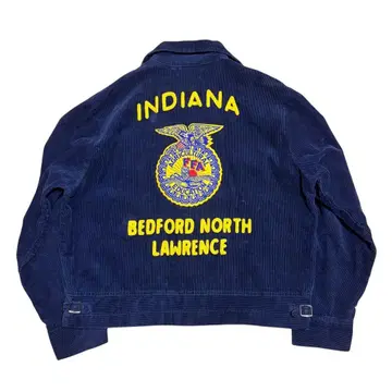 빅 사이즈 44 FFA 빈티지 짧은 기장 퍼 파머스 자켓 코듀로이