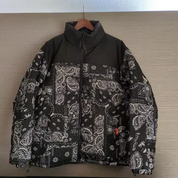 반다나 패턴 나일론 자켓 블랙 L