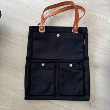 marimekko 블랙 토트백 가죽