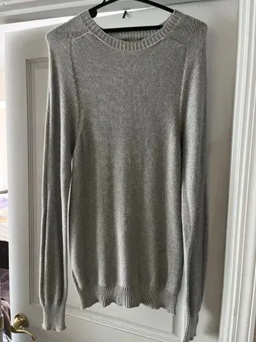 인버앨런 그레이 니트 스웨터 M 코튼