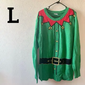 UGLY XMAS 엘프 디자인 니트 크리스마스