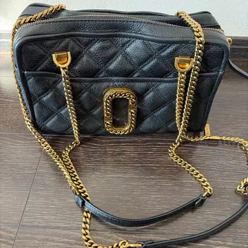 MARC JACOBS 블랙 가죽 숄더백