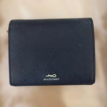 JILL STUART 블랙 이단 접이식 지갑