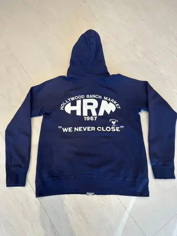 HRM 할리우드 런치 마켓 M 네이비 지퍼 후드티