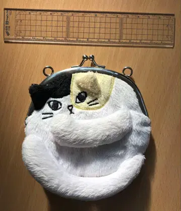 고양이 봉제 인형 가마구치 파우치