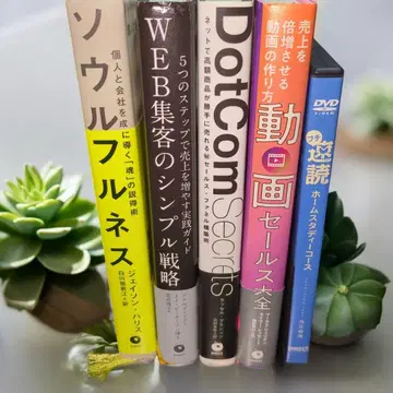 비즈니스 서적 & DVD 5세트 / 집객 마케팅 동영상