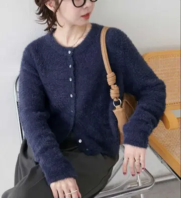 [ 미사용 새상품 ] discout 페더 얀 루카 가디건 네이비