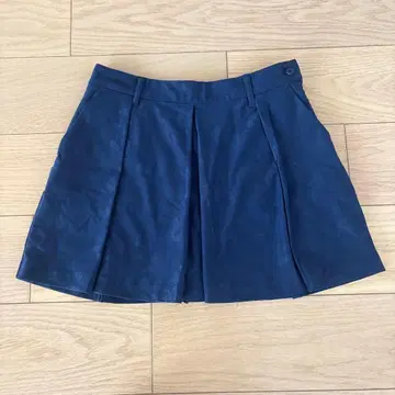 브리핑 네이비 골프 플리츠 스커트