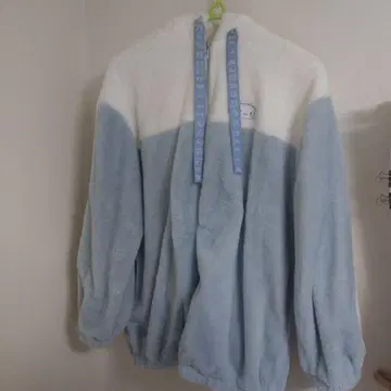 시나모롤 퍼 블루종 후드티 아우터