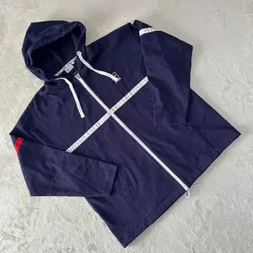 FILA 휠라 집업 후드티 자수 로고 네이비 남성용 S 사이즈