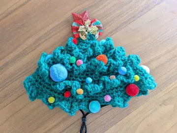 반려동물 핸드메이드 Xmas 트리 모자