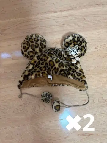 디즈니 팬캡 레오파드 무늬