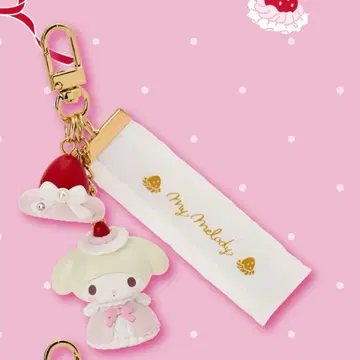 산리오 딸기 휘핑 케이크 키링 마이멜로디