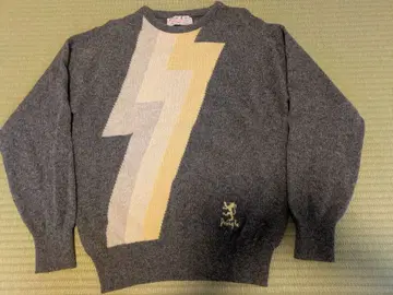 프링글 번개 무늬 니트 스웨터 38/97