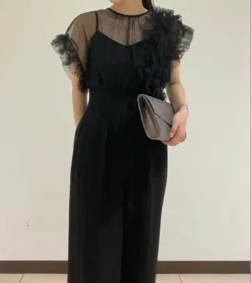 [ 미사용 ] LAGUNAMOON 튤 도킹 콤비네존 S 러그나문