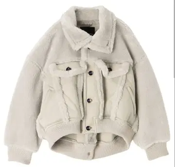 메르시보쿠 본 퍼 블루종 자켓 보아