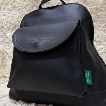 새상품급 x 레어 올 가죽 블랙 백팩 남성용 그린 택 지퍼