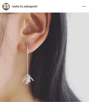 FU 실버 프린지 귀찌 사카구치 료코