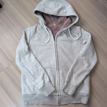 UNIQLO 플리스 안쪽 그레이 후드티 M