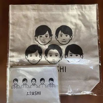 아라시 전시회 토트백과 파우치 세트