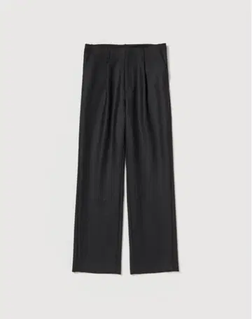 AURALEE 라이트 멜톤 원턱 슬랙스