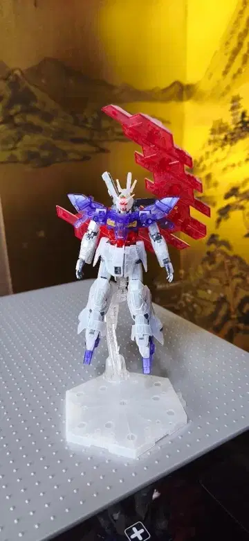 HG 문 건담 건담 베이스 한정판 클리어 조립 완료