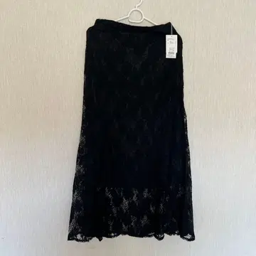 dazzlin 블랙 레이스 롱 스커트