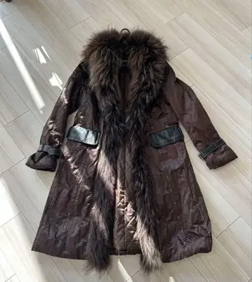 NORTH BEACH 퍼 롱 다운 자켓 코트