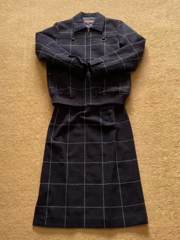 CROCODILE 체크 무늬 셋업 M