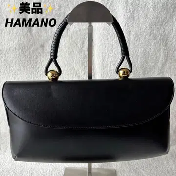 새상품급 HAMANO 하마노 로얄 모델 가죽 핸드백 블랙