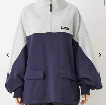 MILKFED. 하프 지퍼 맨투맨