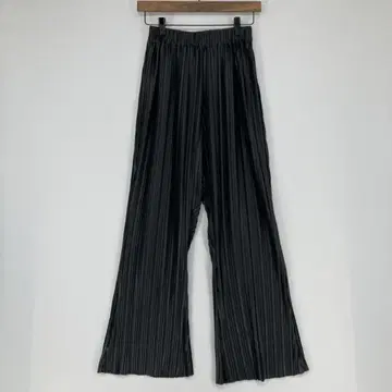 OSMOSIS 블랙 오즈모시스 플리츠 와이드 팬츠