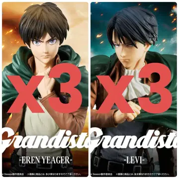 진격의 거인 Grandista 리바이 엘렌 피규어 2종 6체 세트