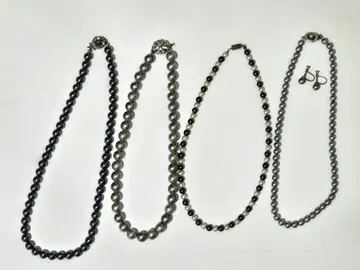 블랙 펄 목걸이 세트