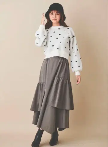 31 Sons de mode 별 패턴 자카드 니트