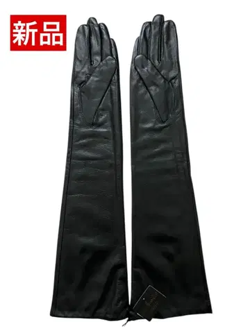 [미사용 새상품] jennifer 롱 그로브 블랙 천연 가죽 이탈리아제