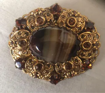 W.GERMANY 빈티지 브로치 목걸이 탑