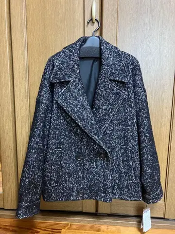 그레디 브릴리언트 트위드 숏 피코트