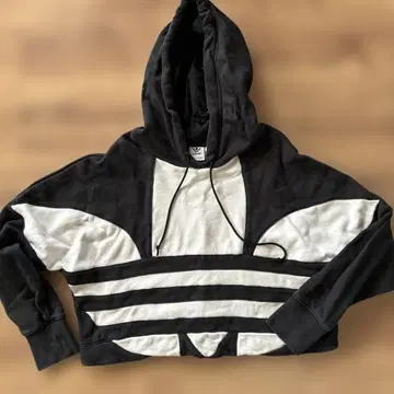 아디다스 빅 로고 후드티 맨투맨 S 블랙 화이트 adidas