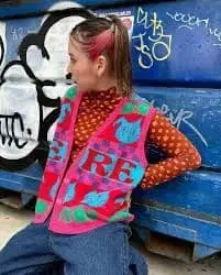 RE. 나카 리이사 오카카 니트 베스트