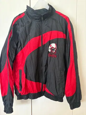 남성용 나일론 자켓 구제 의류