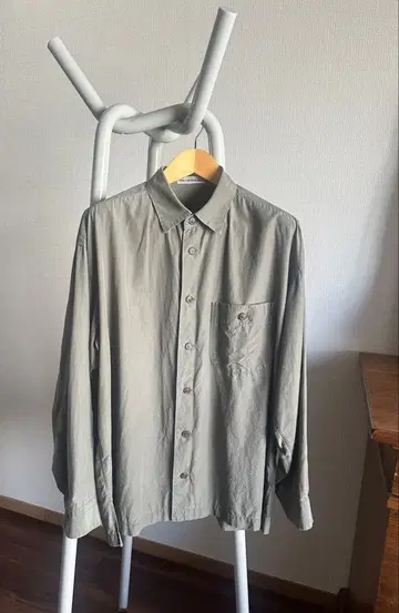 빈티지 Issey Miyake Men 코튼 레이온 셔츠 L