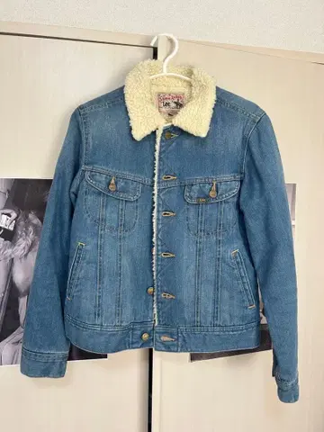 Lee 데님 자켓 보아 안감 부착