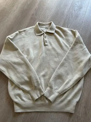 FREAK'S STORE 폴로 니트 풀오버 25AW 내추럴